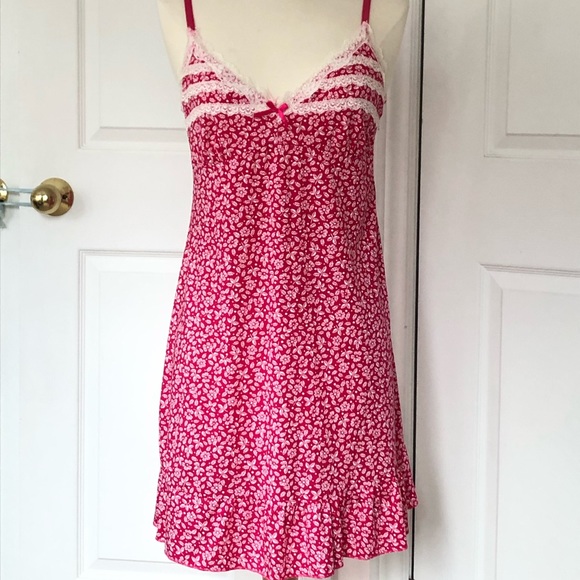 Pink floral slip dress - Picture 4 of 4